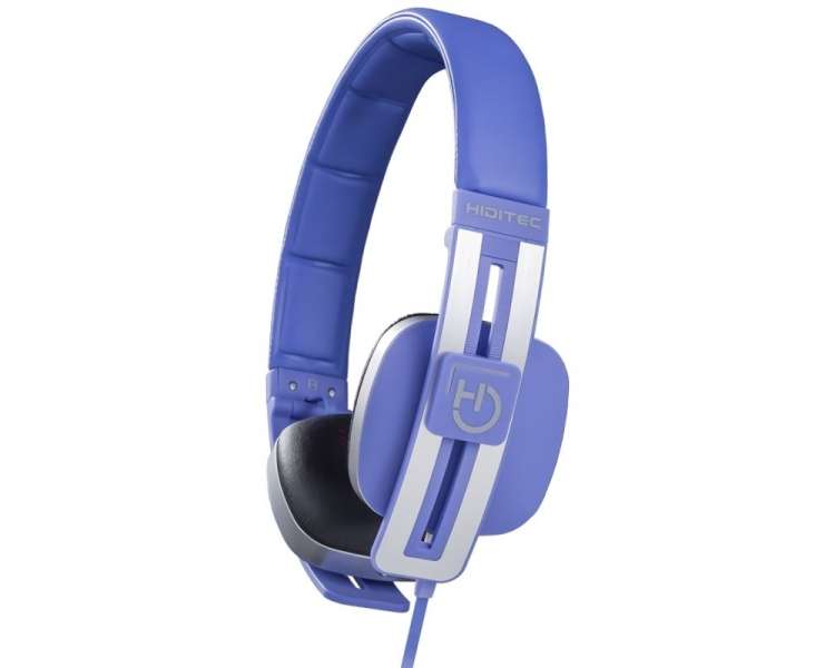 Auriculares hiditec wave whp010003/ con micrófono/ jack 3.5/ azules