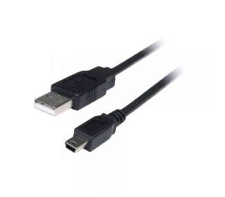 Cable usb 2.0 3go c107/ miniusb macho - usb macho/ 1.5m/ negro