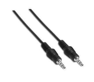 Cable estéreo aisens a128-0142/ jack 3.5 macho - jack 3.5 macho/ 1.5m/ negro