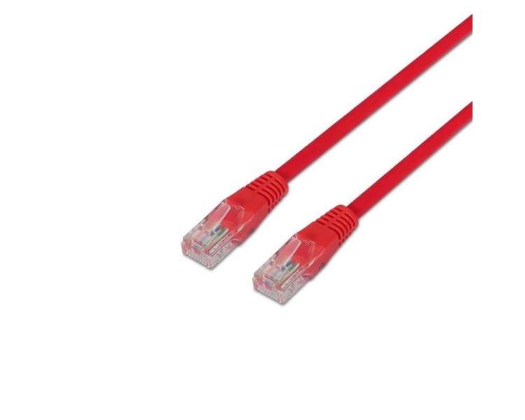 Cable de red rj45 utp aisens a135-0237 cat.6/ 50cm/ rojo
