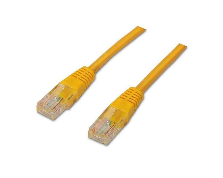 Cable de red rj45 utp aisens a135-0253 cat.6/ 50cm/ amarillo