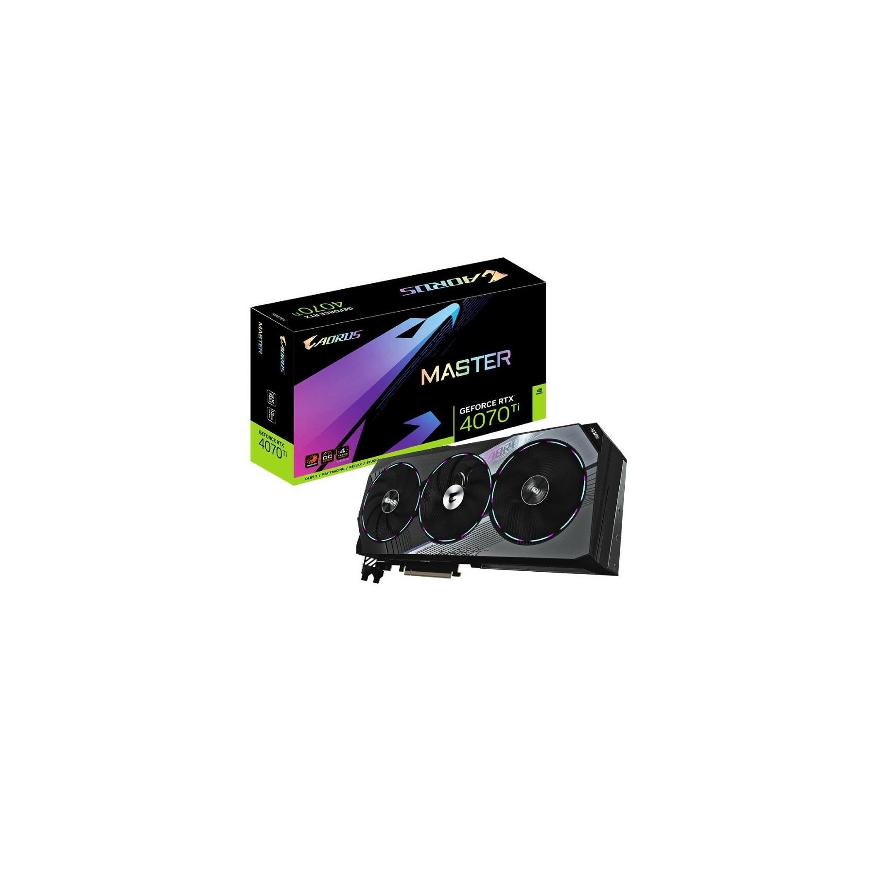 Tarjeta gráfica gigabyte aorus geforce rtx 4070 ti master 12g/ 12gb gddr6x