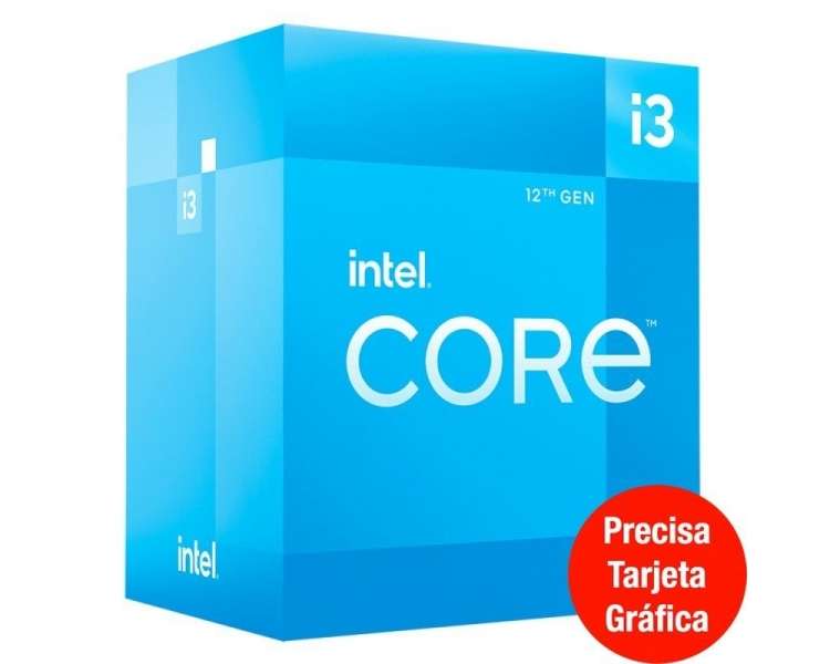 Procesador intel core i3-12100f 3.30ghz socket 1700