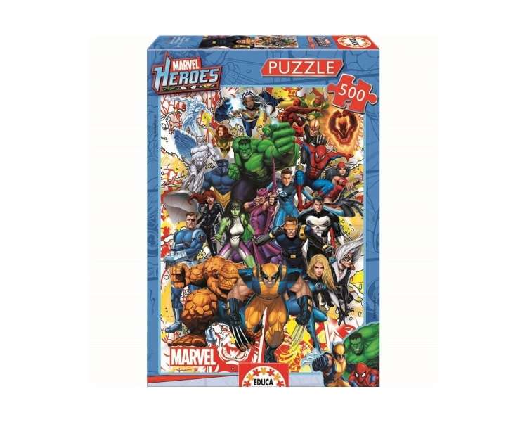 Educa - 500 Marvel Heroes Puzzles (80-15560)