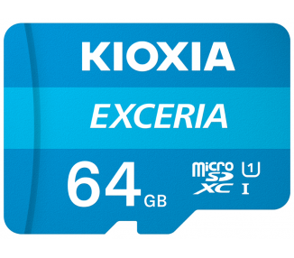 Memoria USB MICRO SD KIOXIA 64GB EXCERIA UHS-I C10 R100 CON ADAPTADOR
