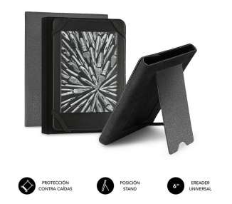 Funda para libro electrónico subblim clever ebook stand case 6'/ gris