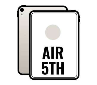 Apple ipad air 10.9 5th wi-fi/ m1/ 64gb/ blanco estrella