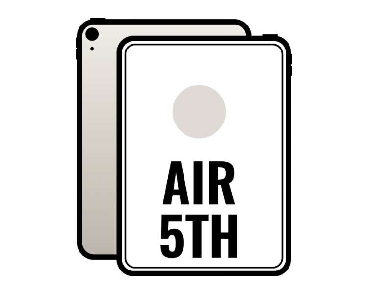 Apple ipad air 10.9 5th wi-fi/ m1/ 64gb/ blanco estrella