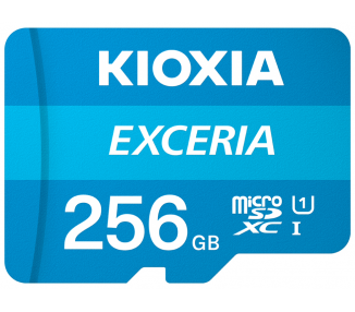 Memoria USB MICRO SD KIOXIA 256GB EXCERIA UHS-I C10 R100 CON ADAPTADOR