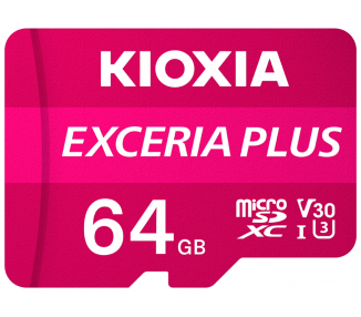 Memoria USB MICRO SD KIOXIA 64GB EXCERIA PLUS UHS-I C10 R98 CON ADAPTADOR
