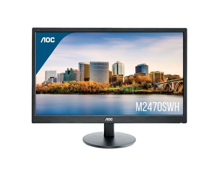 Monitor aoc m2470swh 23.6'/ full hd/ multimedia/ negro