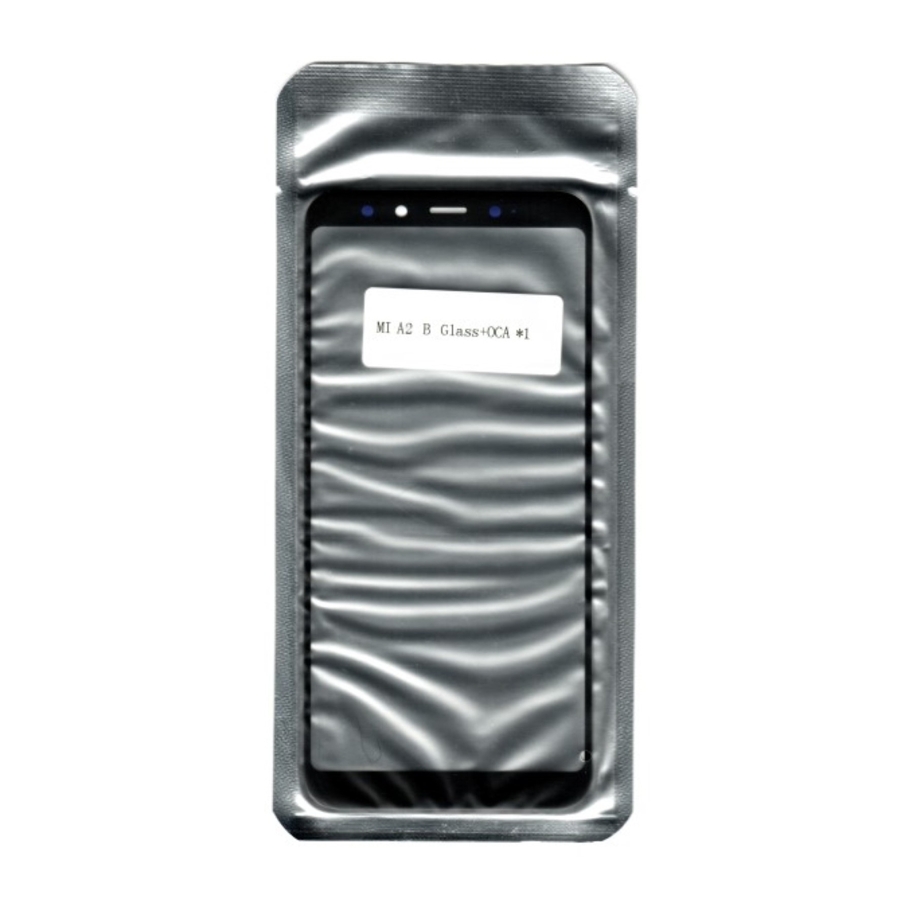 Cristal Tactil Lente Vidrio Frontal Pantalla Para Xiaomi Mi A2 / 6X Negro