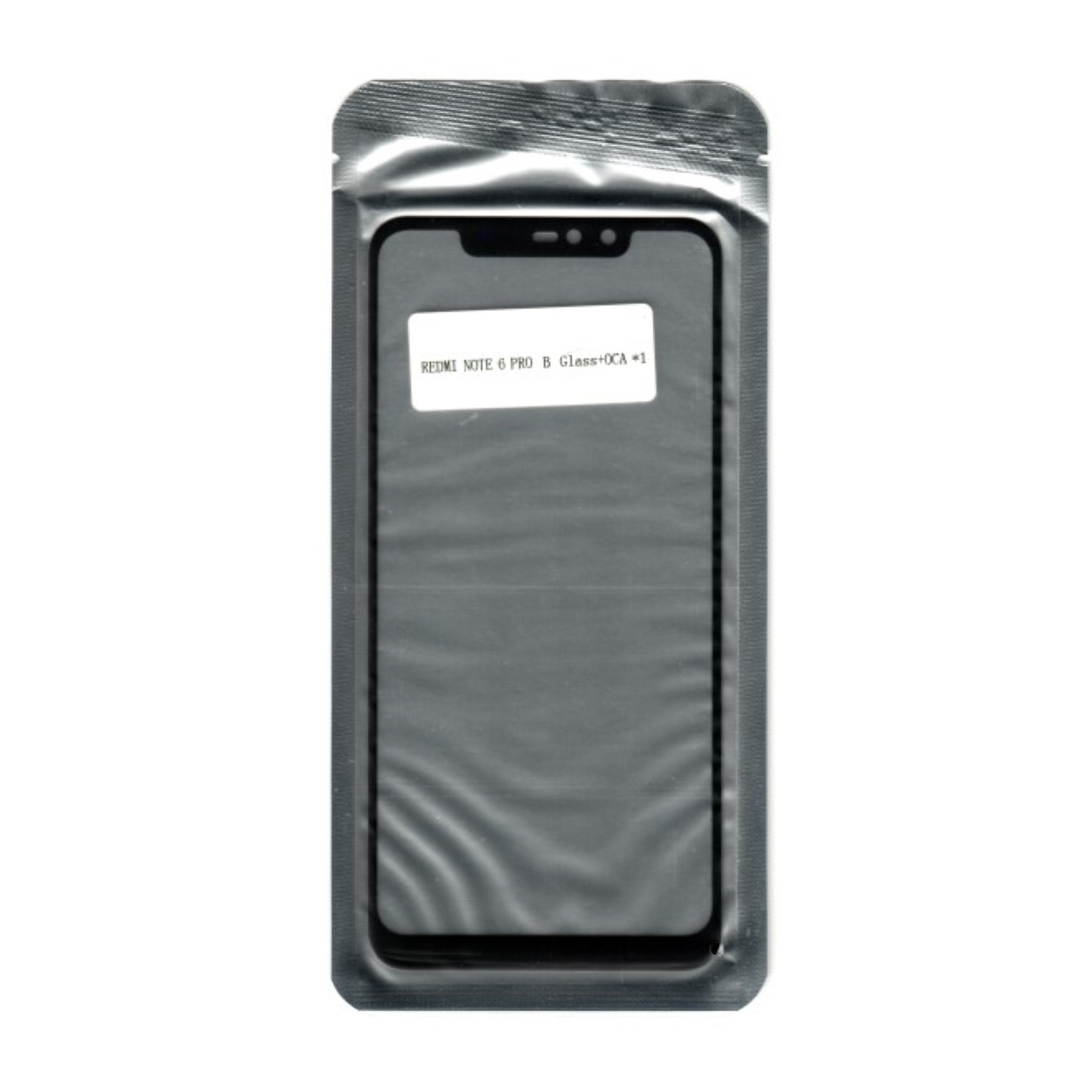 Cristal Tactil Lente Vidrio Frontal Pantalla Para Xiaomi Redmi Note 6 Pro Negro