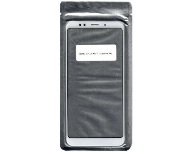 Cristal Tactil Lente Vidrio Frontal Pantalla Para Xiaomi Redmi 5 Plus Blanco