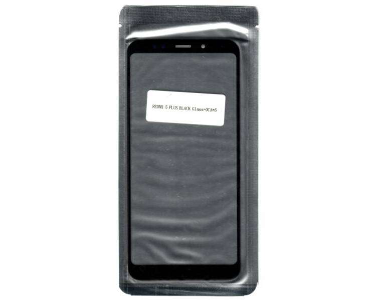 Cristal Tactil Lente Vidrio Frontal Pantalla Para Xiaomi Redmi 5 Plus Negro