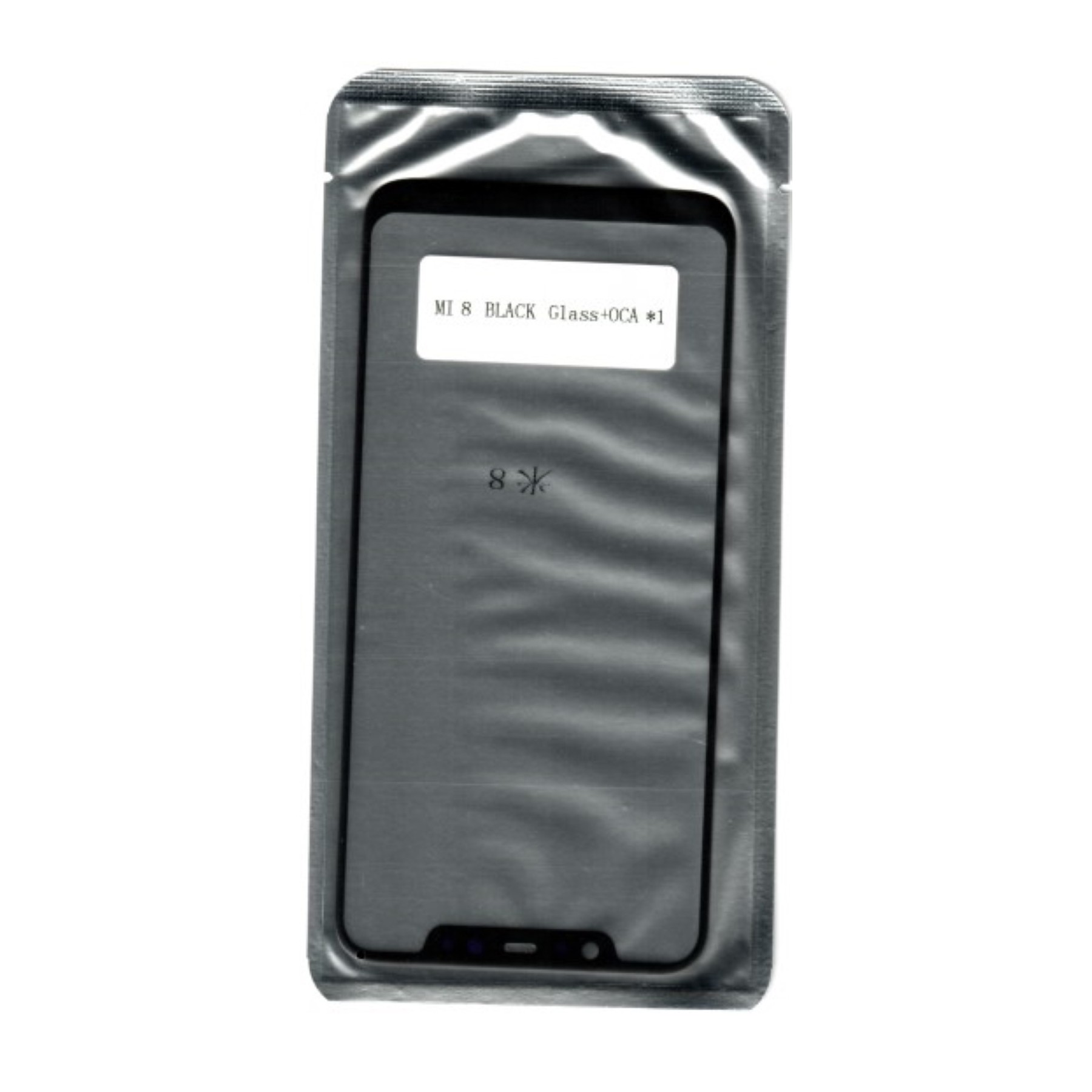 Cristal Tactil Lente Vidrio Frontal Pantalla Para Xiaomi Mi 8 Negro