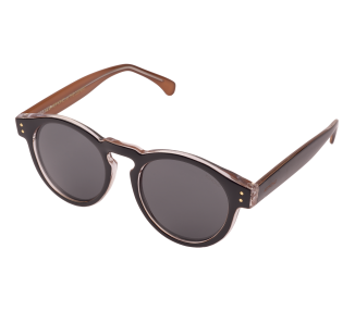 Komono 'Clement' Sunglass - Black / Apricot