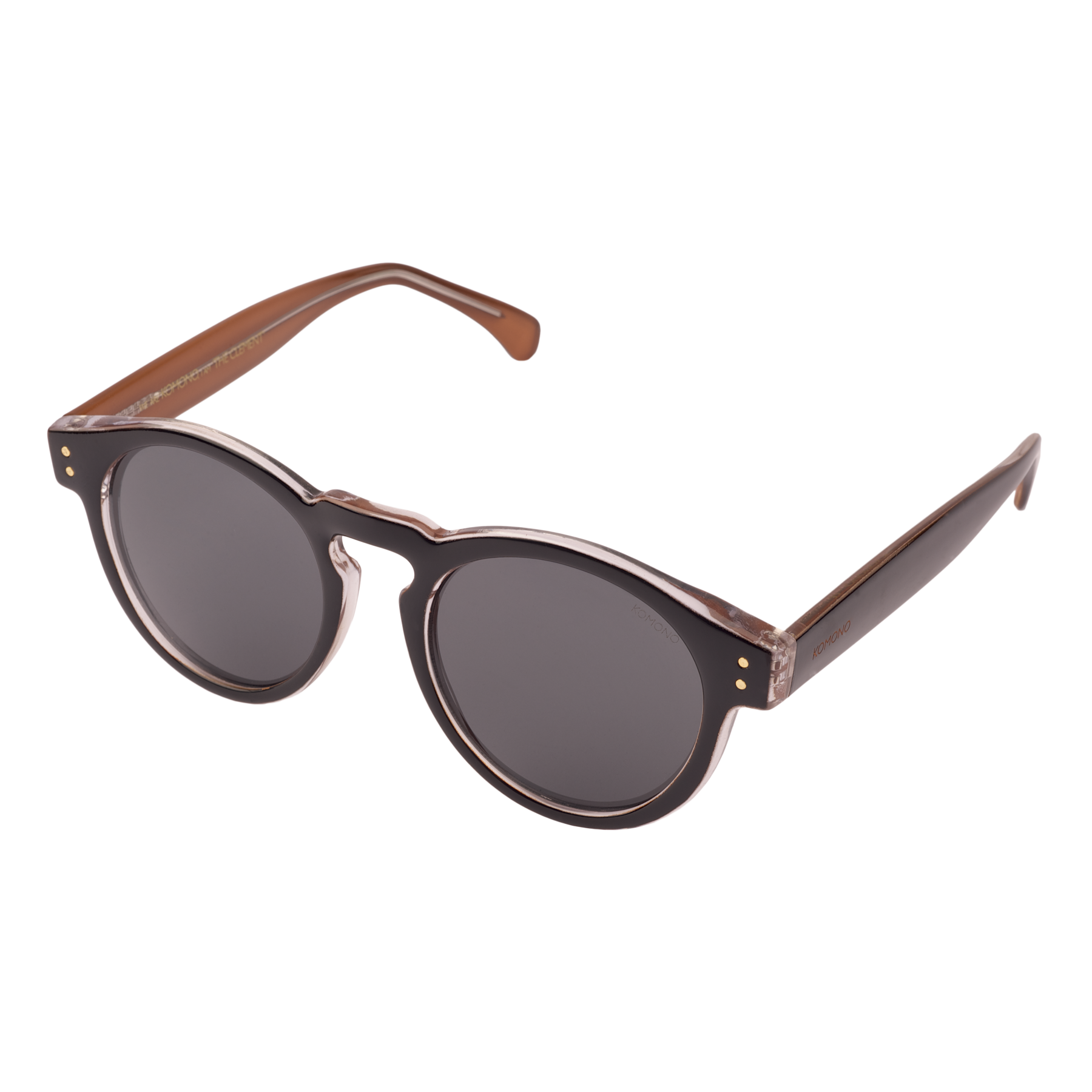 Komono 'Clement' Sunglass - Black / Apricot