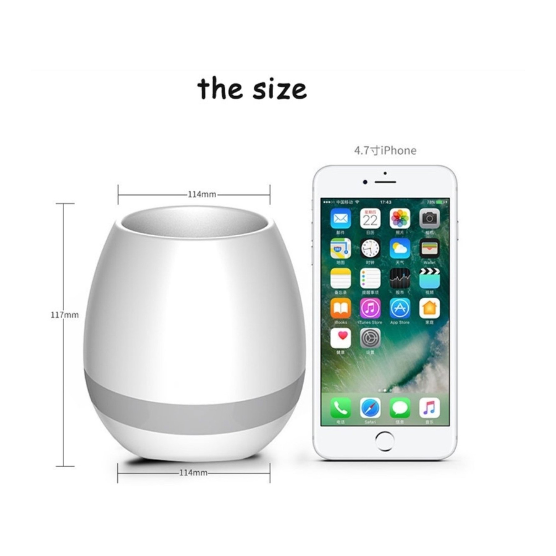 K3 Smart Música Maceta Luz Bluetooth Altavoz Inteligente Piano