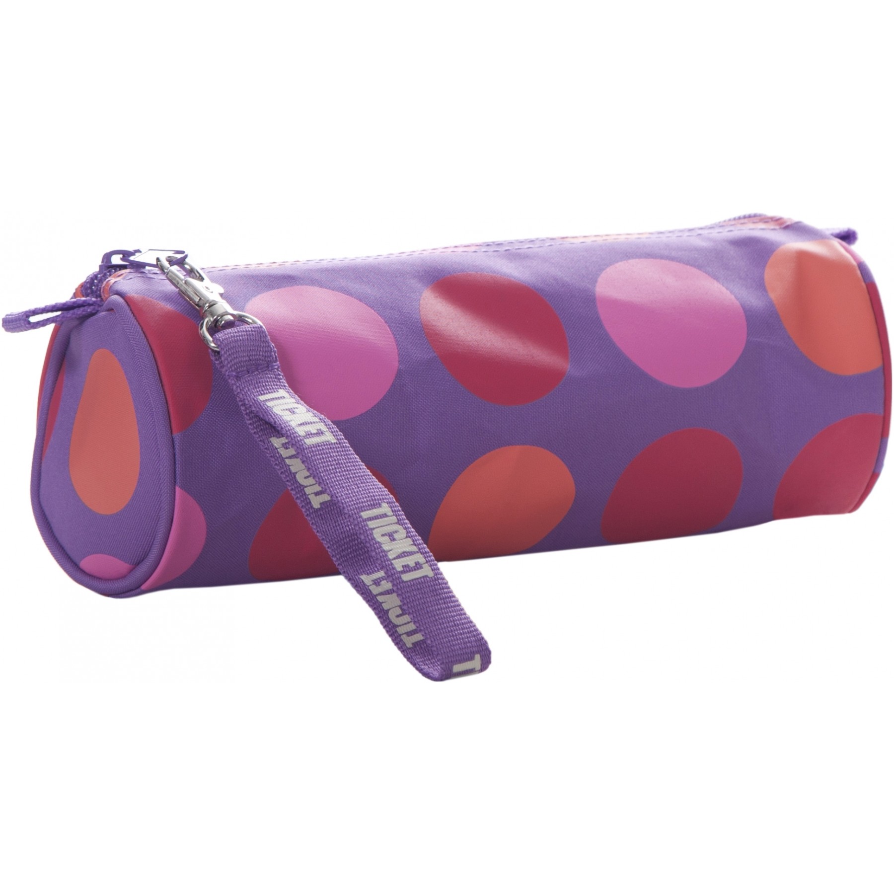 Ticket to Heaven - Round pencil Case - Lilac dots (795-592-141-358)