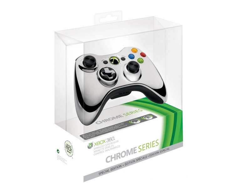 Xbox 360 Controller Controlador Mando Inalambrico 2010 (Chrome Plata)