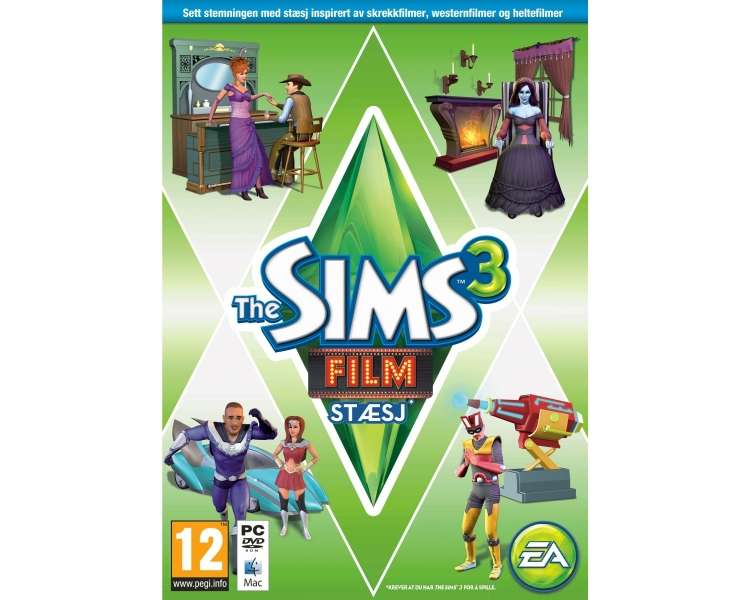 Sims 3: Film Stæsj (NO) Movie Stuff, Juego para PC
