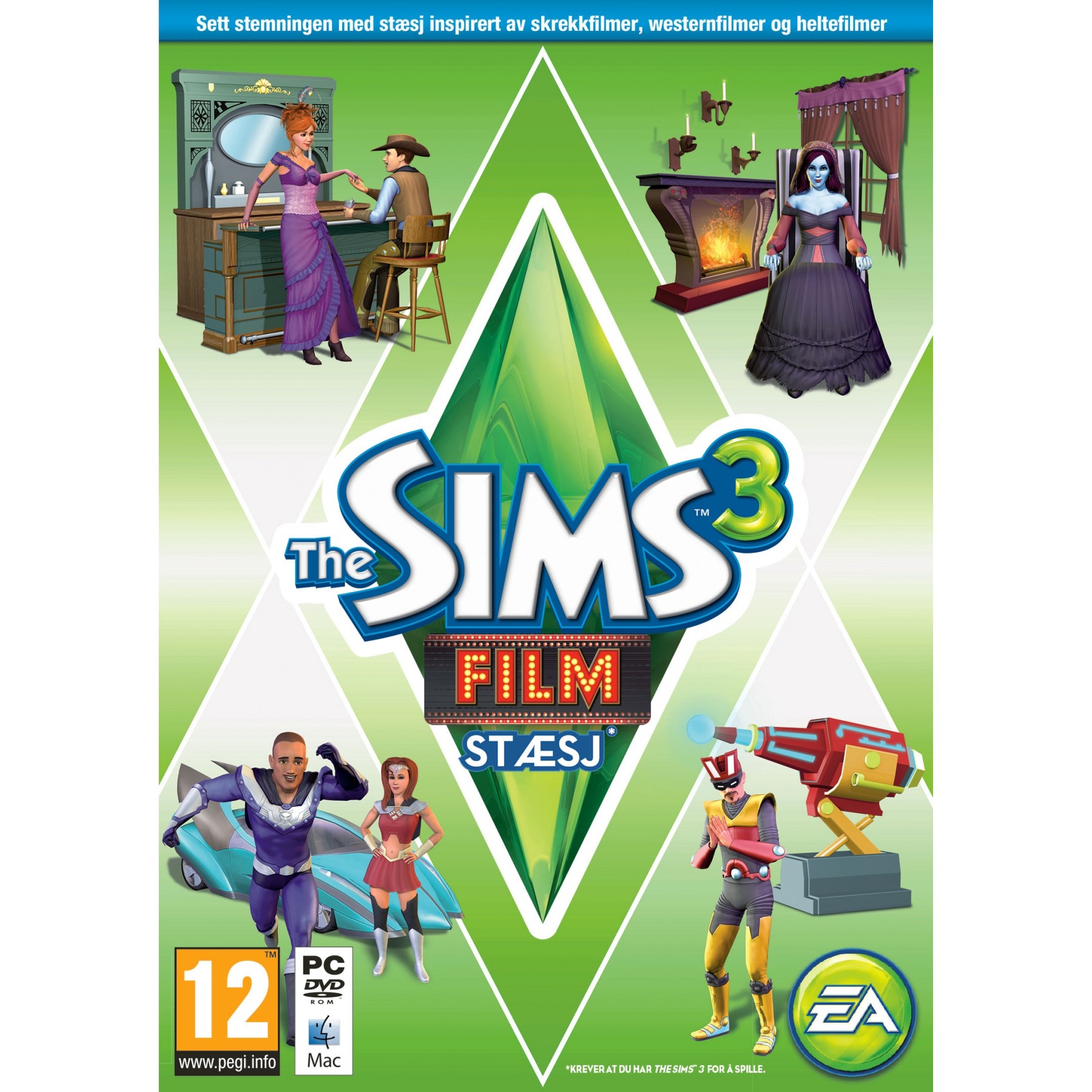 Sims 3: Film Stæsj (NO) Movie Stuff, Juego para PC