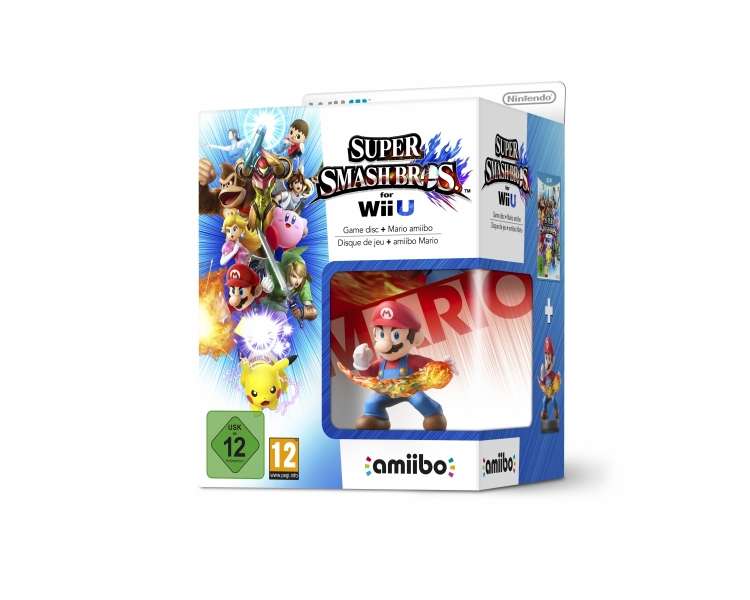 Super Smash Bros. with Super Mario amiibo figure