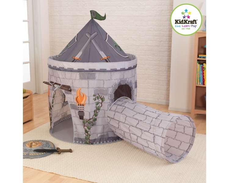 KidKraft - Castle Tent with Tunnel  - Grey (215)