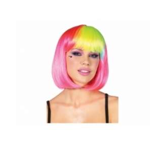 Leg Avenue - Pop Rainbow Bang Bob Wig - Pink (A1986)