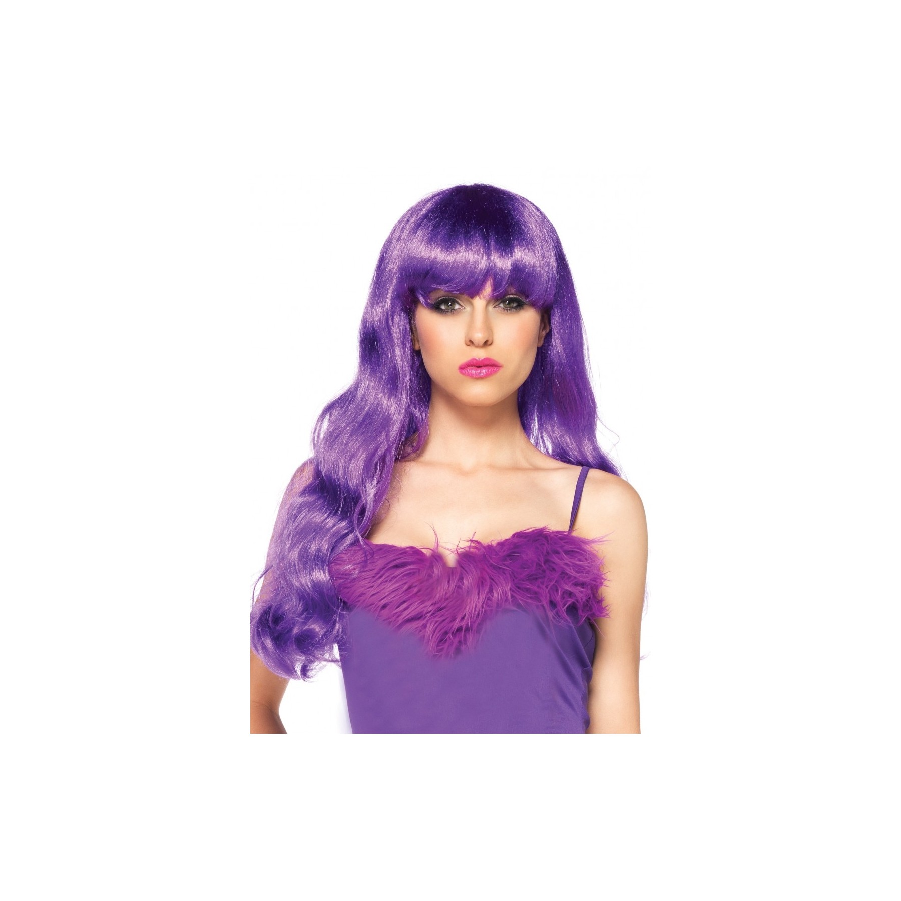 Leg Avenue - Neon Star Long Wavy Wig - Neon Purple (A197922032)
