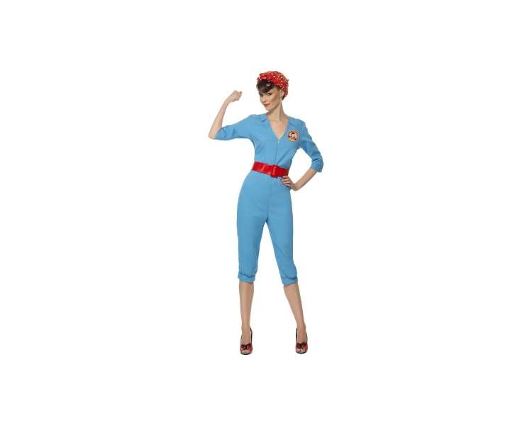 Smiffys - 1940s Factory Girl Costume - Medium (22133M)