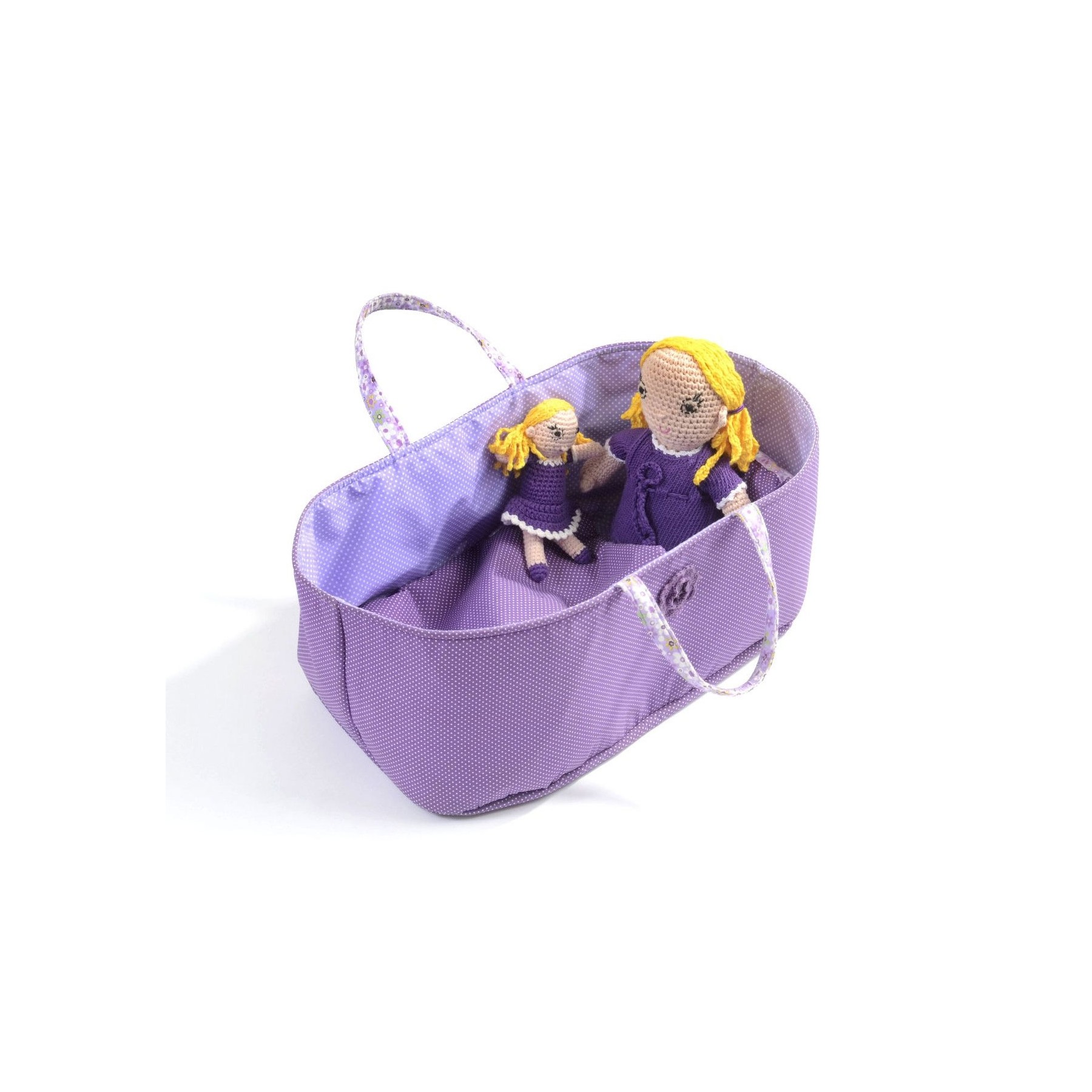 Smallstuff - Large Doll Basket - Purple
