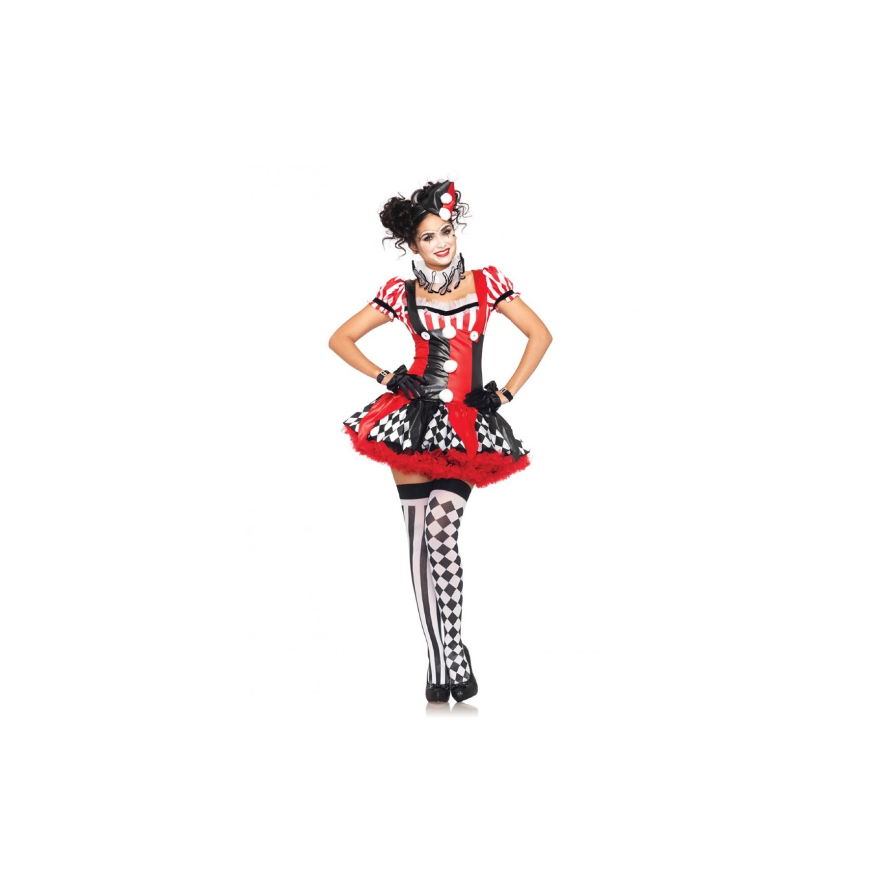 Leg Avenue - Harlequin Clown Costume - Small (8392901011)