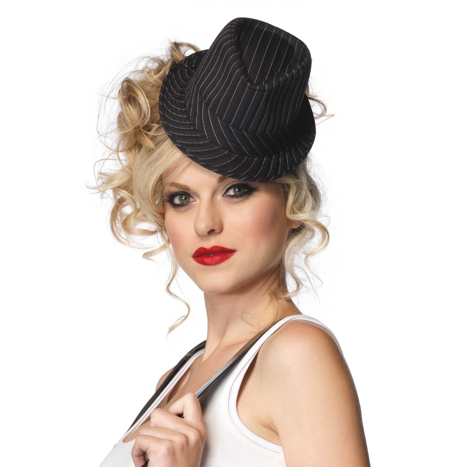Leg Avenue - Pin Stipe Fedora Hat (A1008)