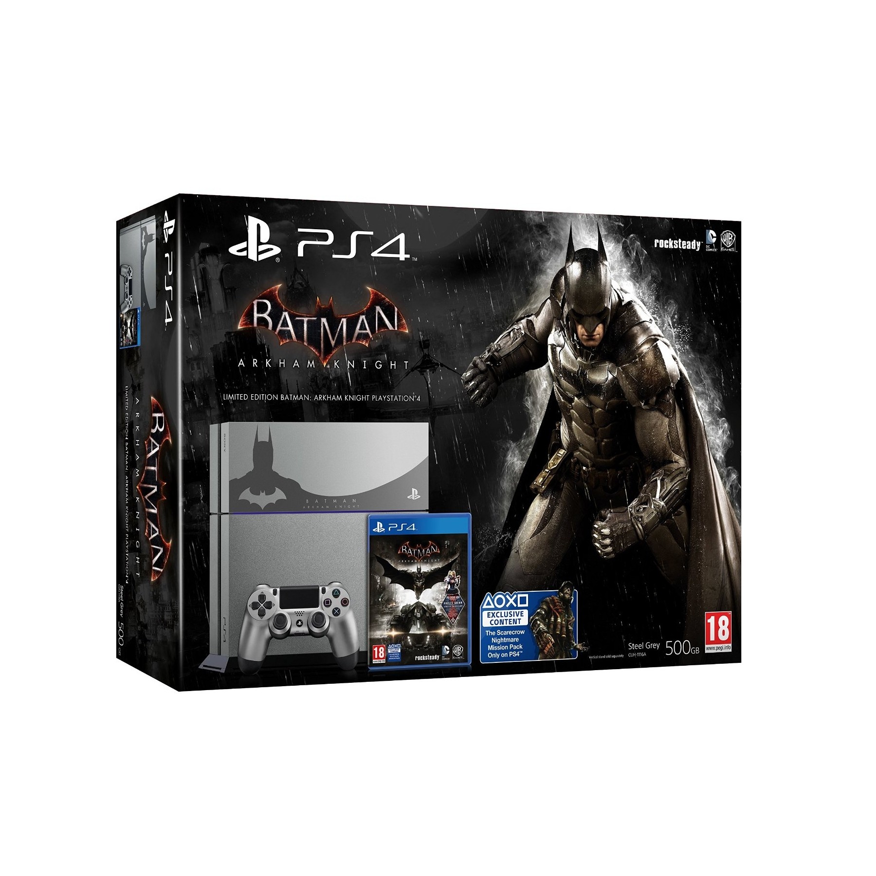 Playstation 4 Console 500GB - Batman: Arkham Knight Limited Edition Bundle