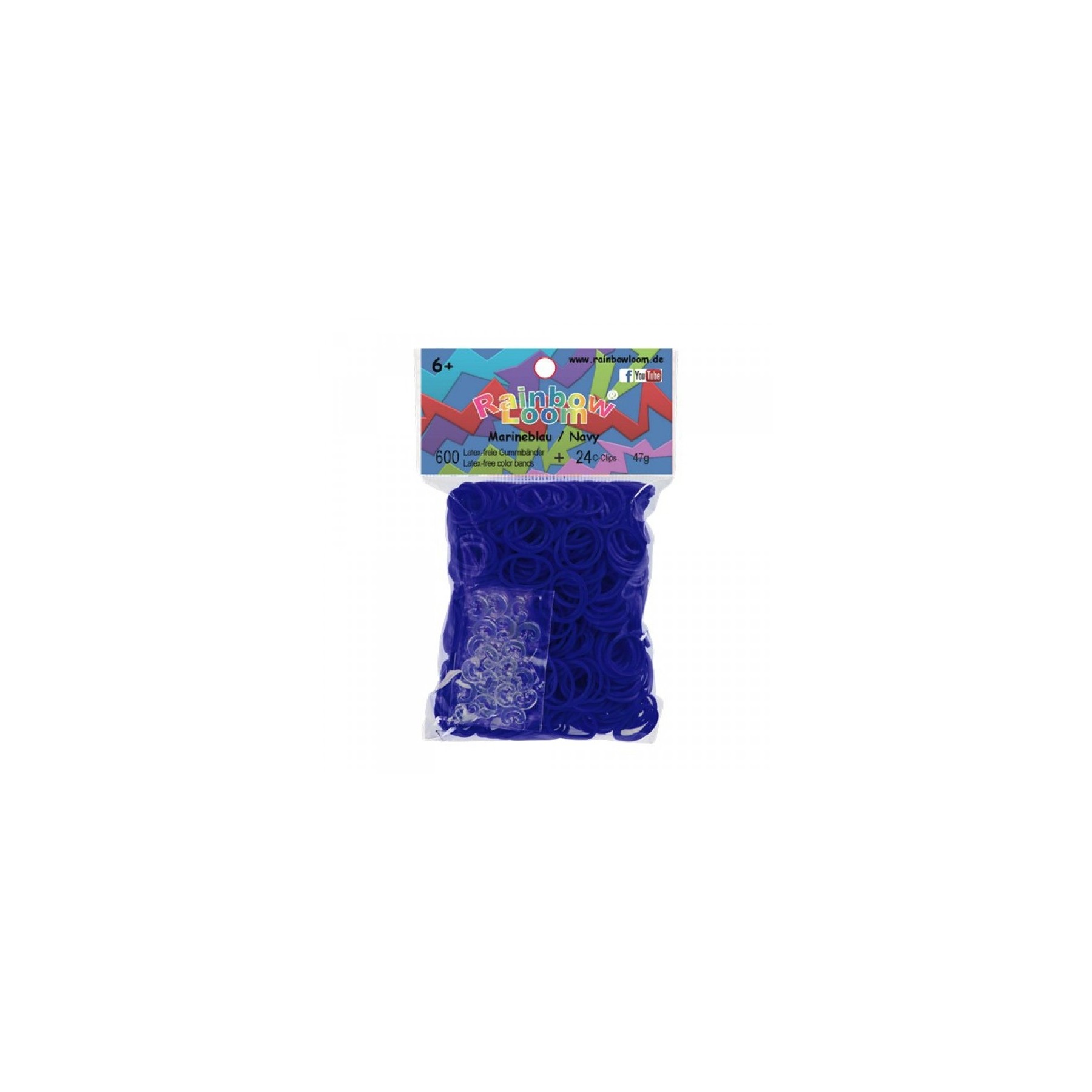 Rainbow Loom, Azul Marino, Bandas, 600 Piezas