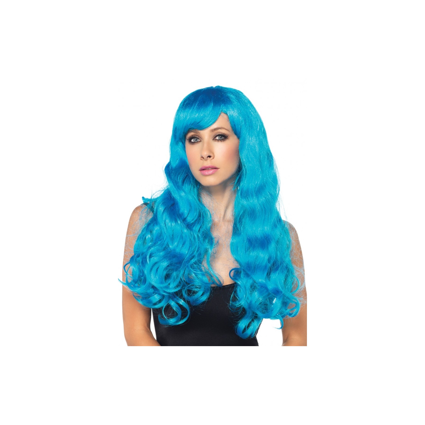 Leg Avenue - Neon Star Long Wavy Wig - Neon Blue (A197922028)