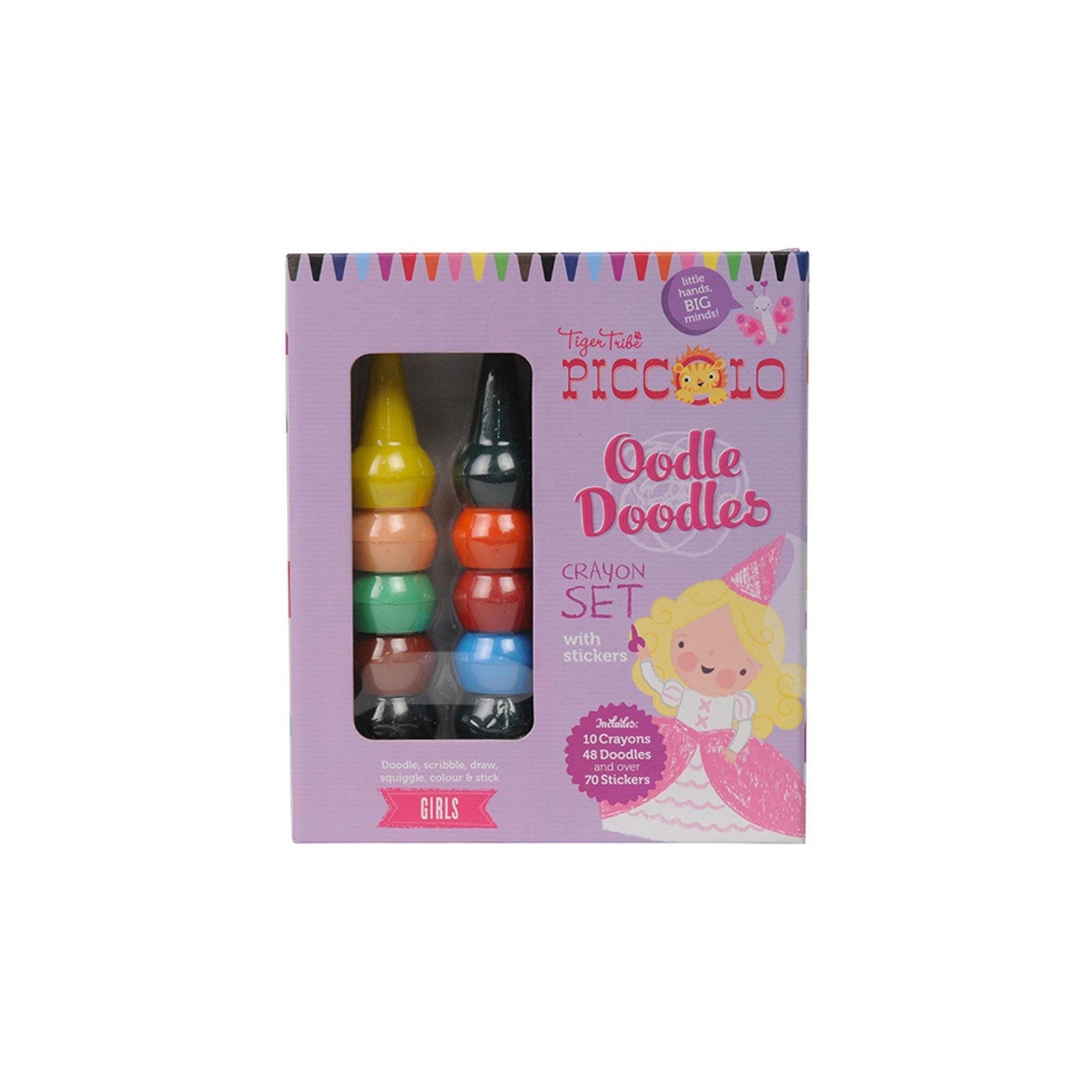 Tiger Tribe - Oodle Doodle Crayon Set - Girls (TT6-0217)