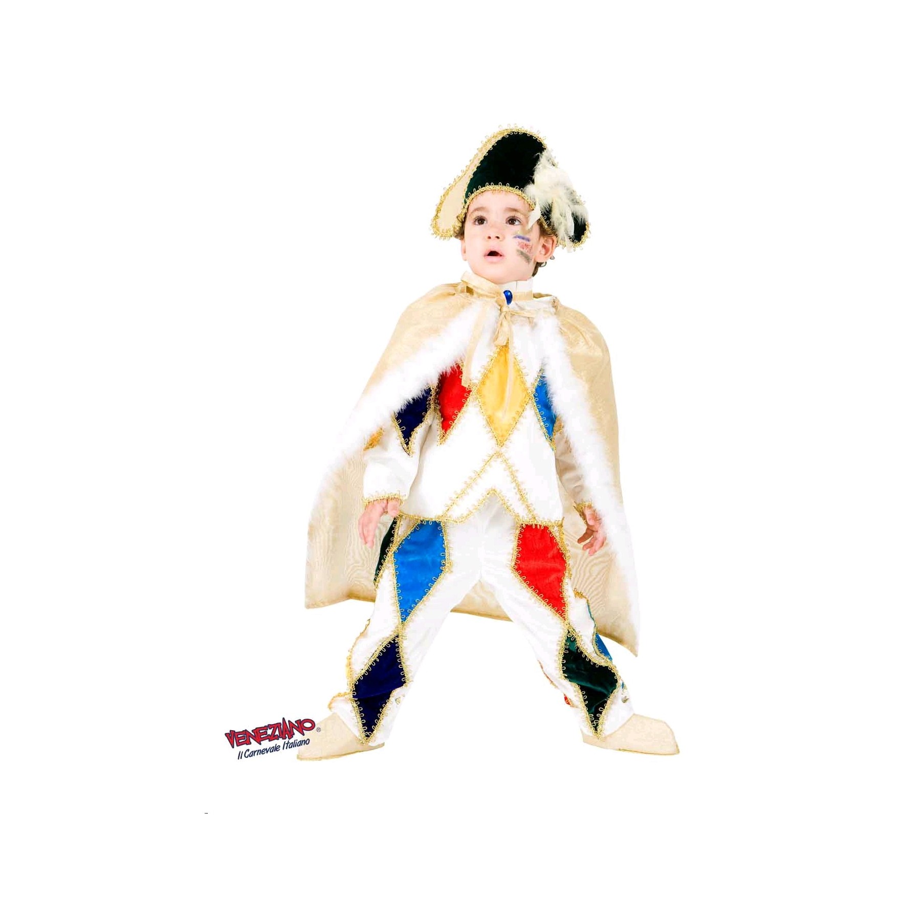 Veneziano - Harlequin Velvet Costume - 5 Years (8941)