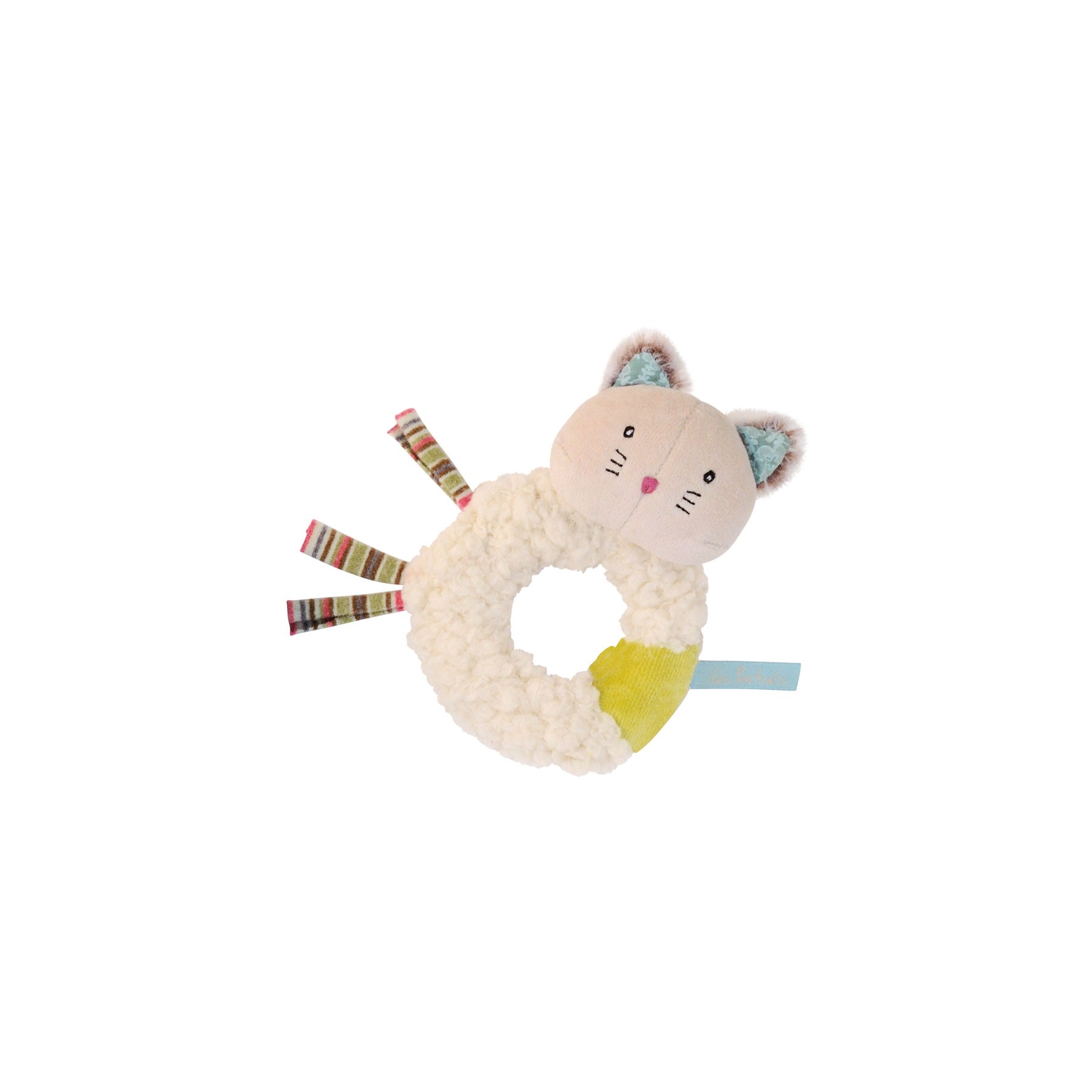 Moulin Roty - Sonajero Suave - Gato Blanco (660001)