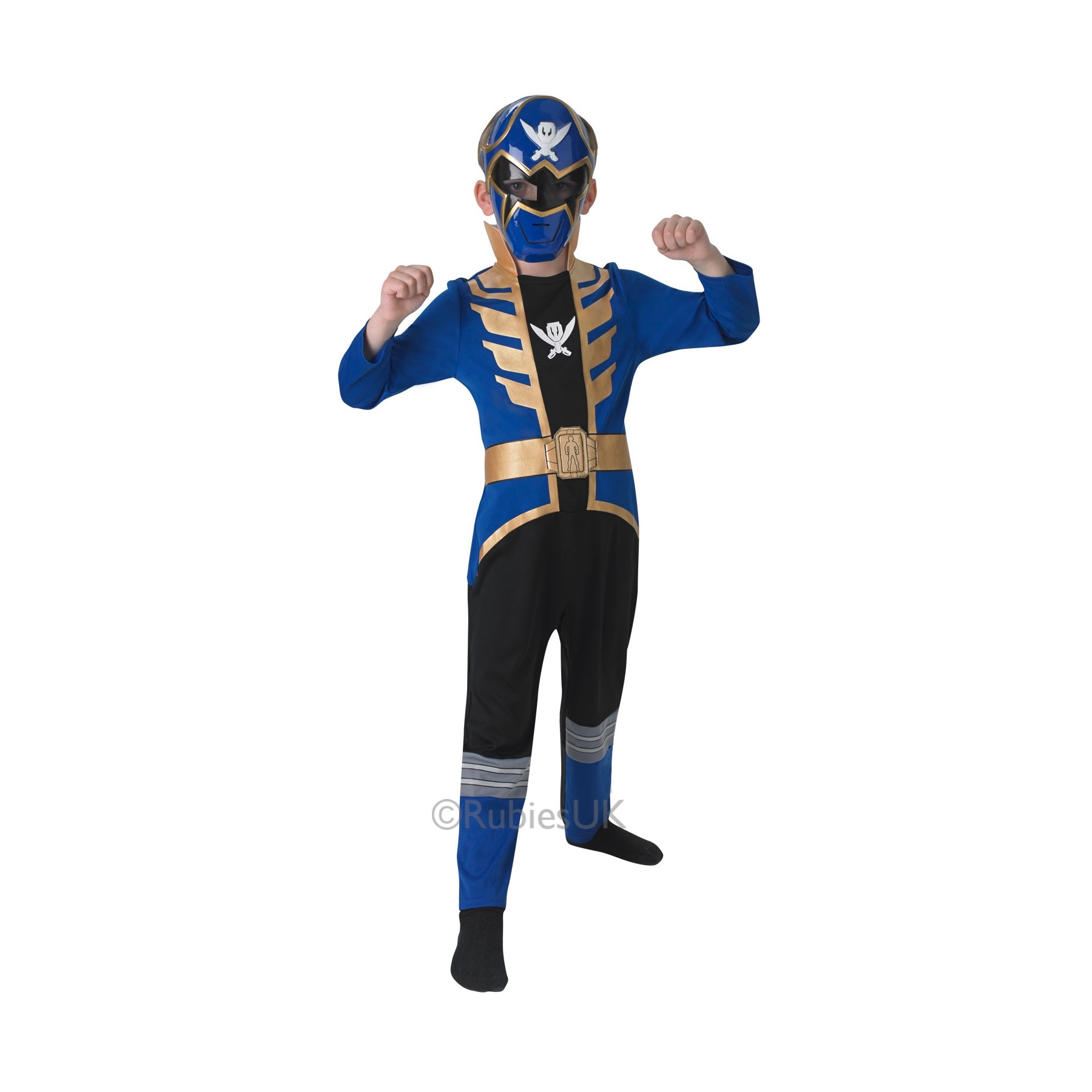 Rubies - Power Rangers - Blue Super Megaforce - Medium - 5-6 Years (610114)