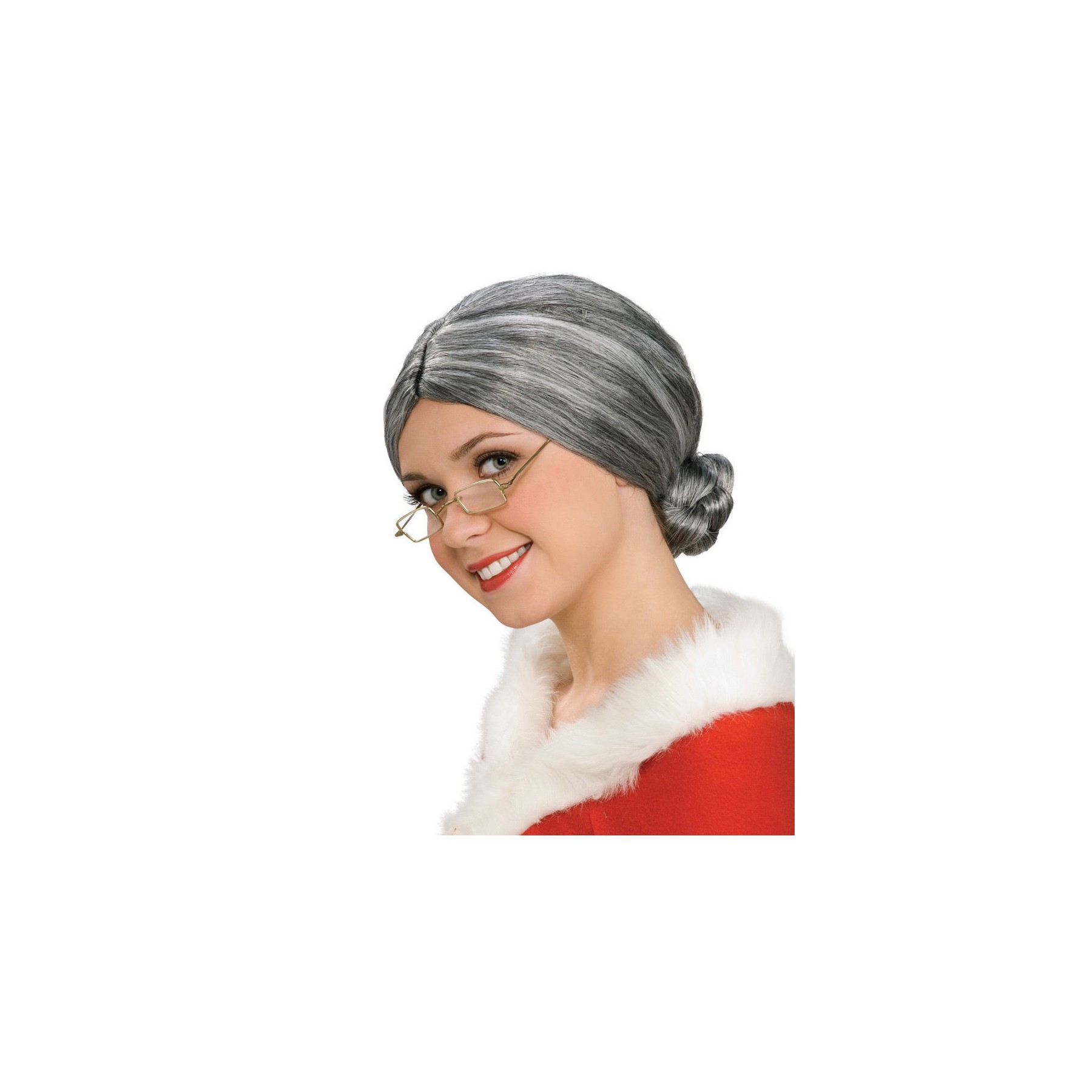 Rubies Adult - Old lady wig, Grey (50830)