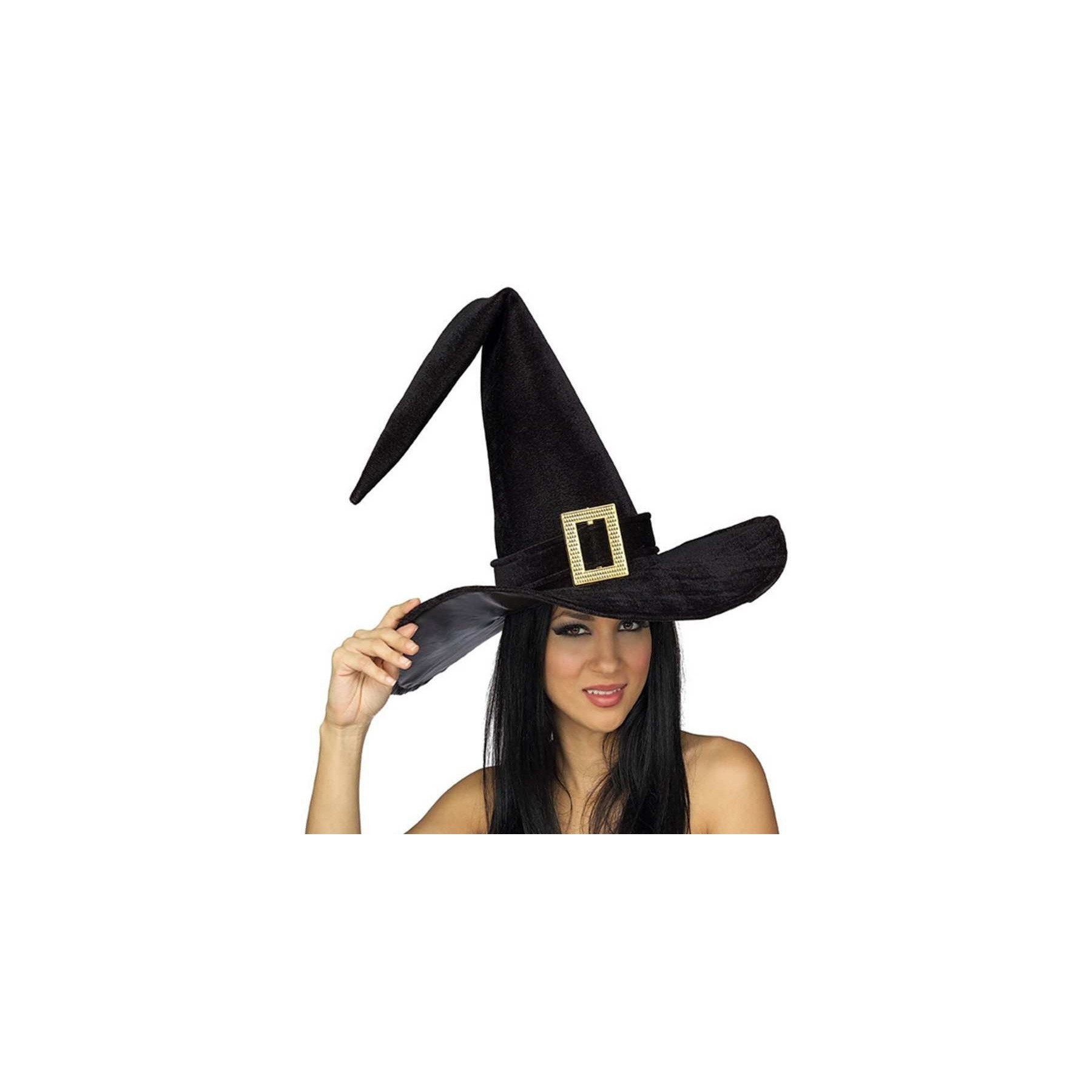 Rubies Adult - Black Witch Hat w/Buckle (49429)