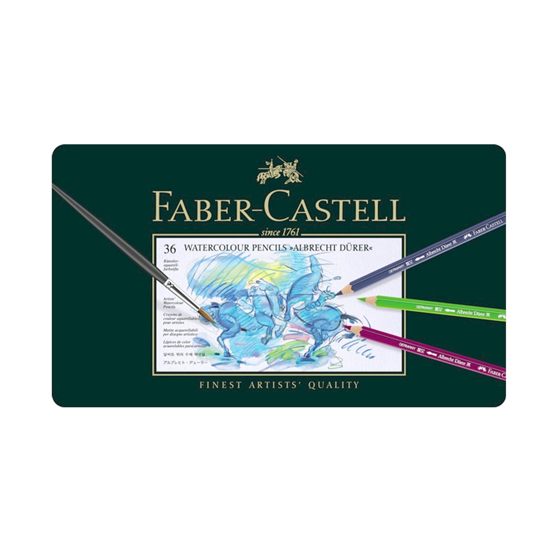Faber-Castell - Albrecht Dürer Watercolour pencils - Tinbox of 36 (117536)