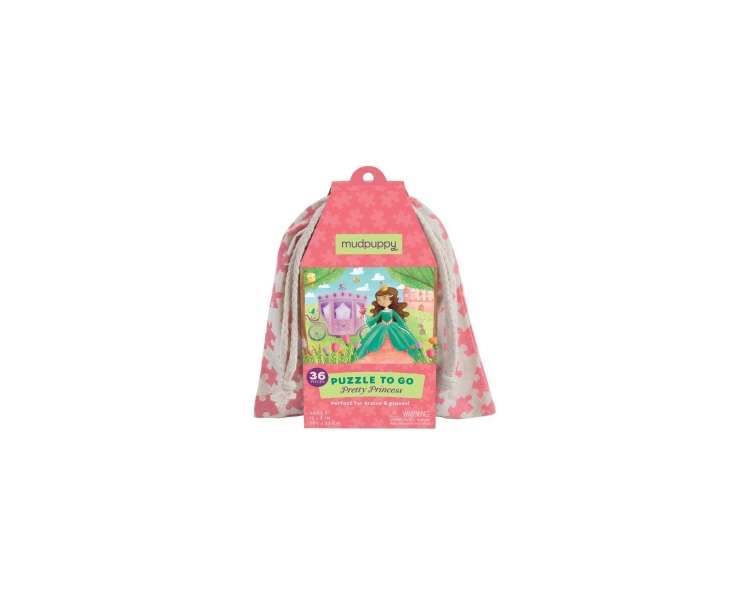 Mudpuppy - Puzzle to go in a bag, 36 pieces - Princesses