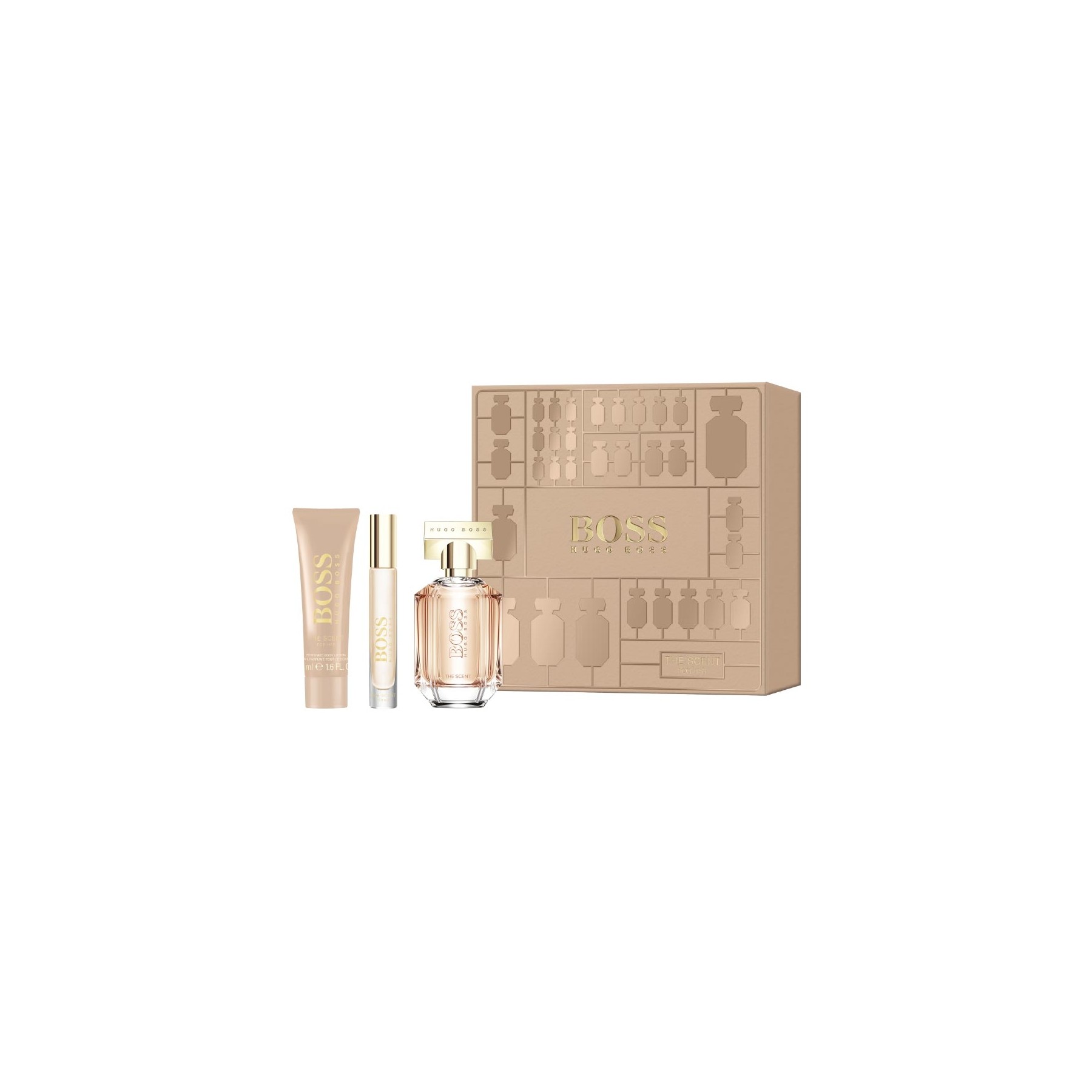 Hugo Boss - The Scent For Her EDP 50 ml + Body Lotion 50 ml + Rollerball EDP 7.4 ml - Giftset