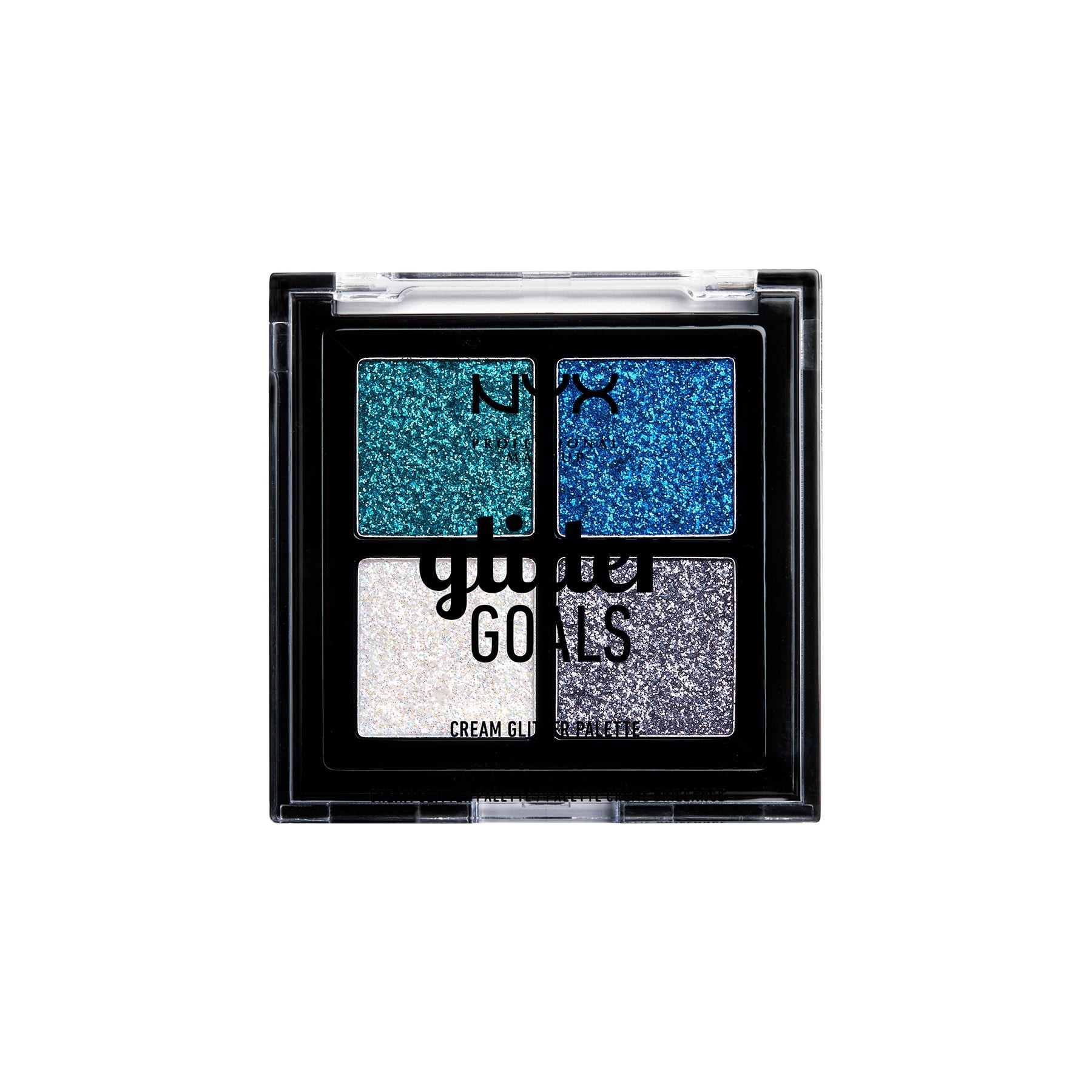 NYX Professional Makeup - Glitter Goals Cream Quad Palette - Glacier