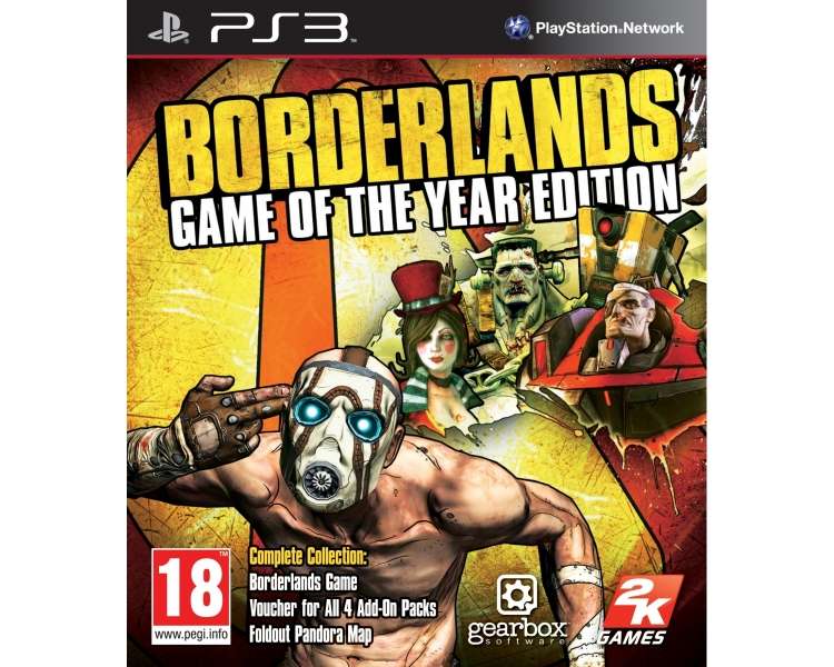 Borderlands: Game Of The Year Edition, Juego para Consola Sony PlayStation 3 PS3