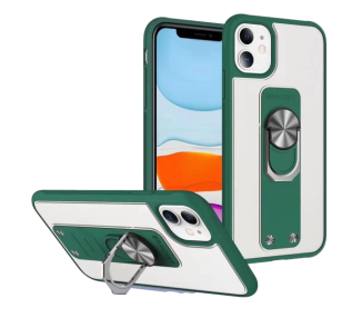 Funda Gel Bracket iPhone 12 Pro Iman con soporte de Anilla 4-Colores